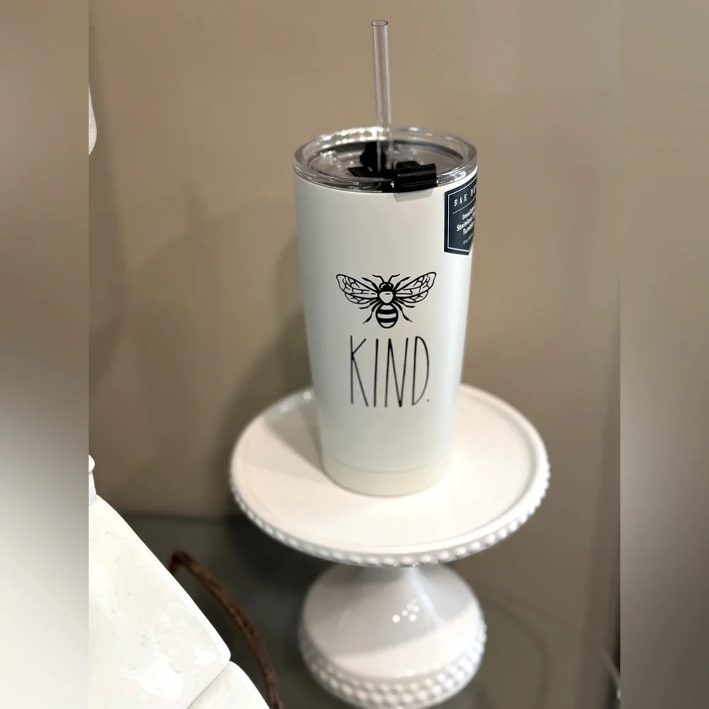 New Rae Dunn Bee Kind Tumbler with Lid Insulated Stainless Steel 17 oz 🐝 - Picture 3 of 6